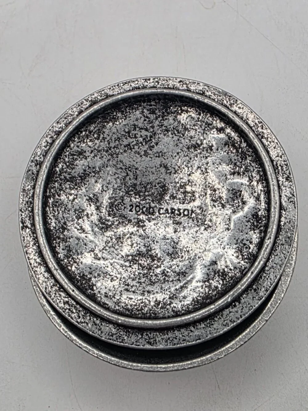 Vintage 2000 Carson Pewter Friends Forever Small Friendship Keepsake Trinket Box